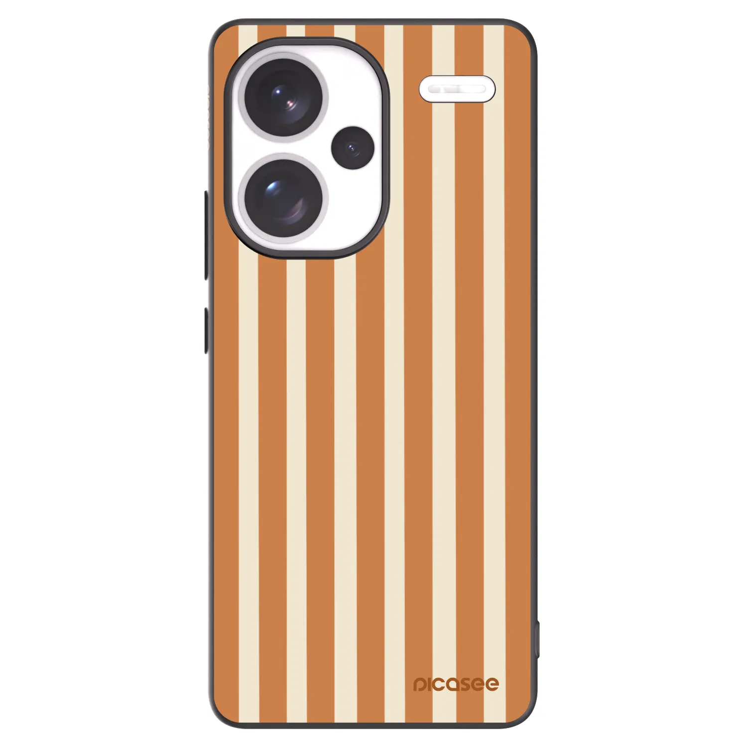 Picasee husă neagră din silicon pentru Xiaomi Redmi Note 13 Pro+ 5G - Orange lines