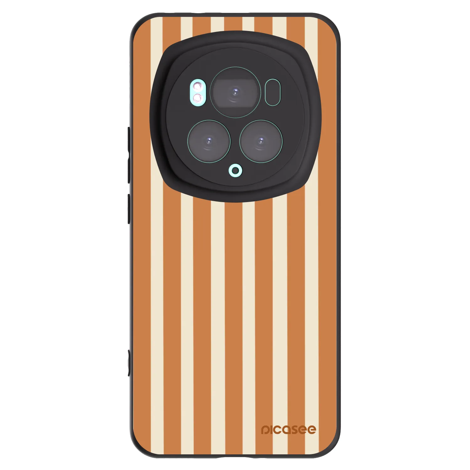 Picasee husă neagră din silicon pentru Honor Magic6 Pro - Orange lines