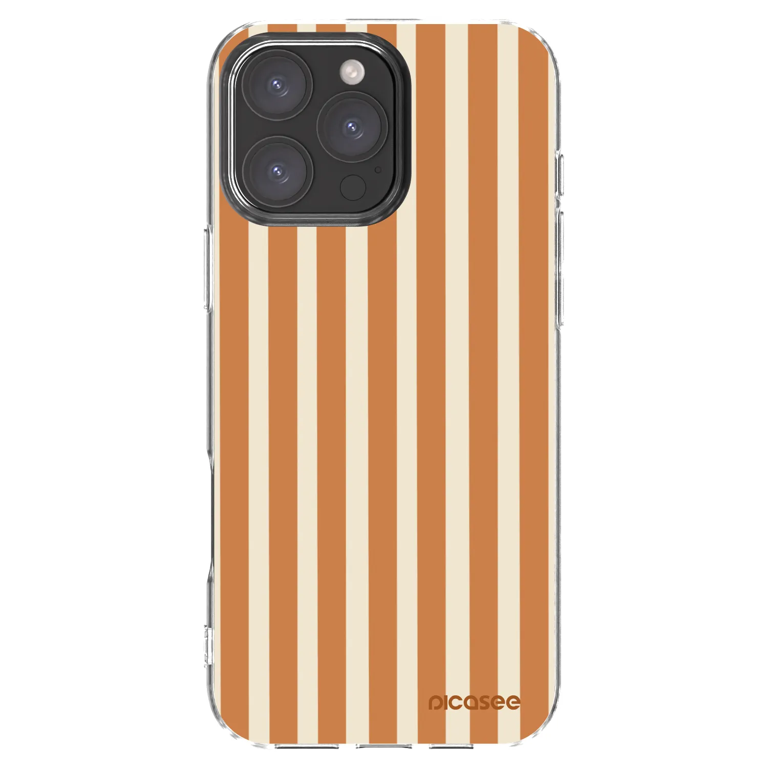 Picasee husă transparentă din silicon pentru Apple iPhone 16 Pro Max - Orange lines
