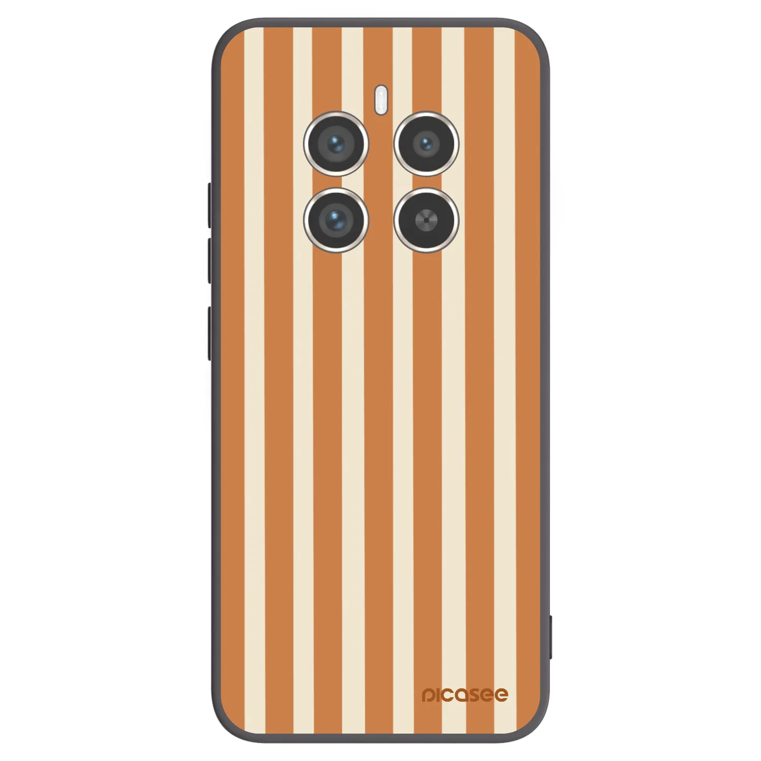 Picasee husă neagră din silicon pentru Realme 12 Pro 5G - Orange lines