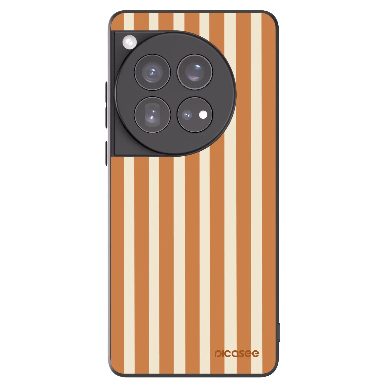 Picasee husă neagră din silicon pentru OnePlus 12 5G - Orange lines
