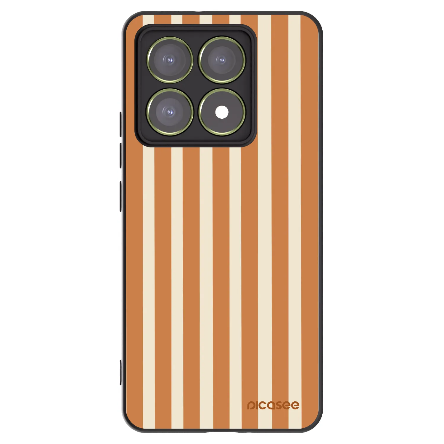 Picasee husă neagră din silicon pentru Xiaomi 14T - Orange lines