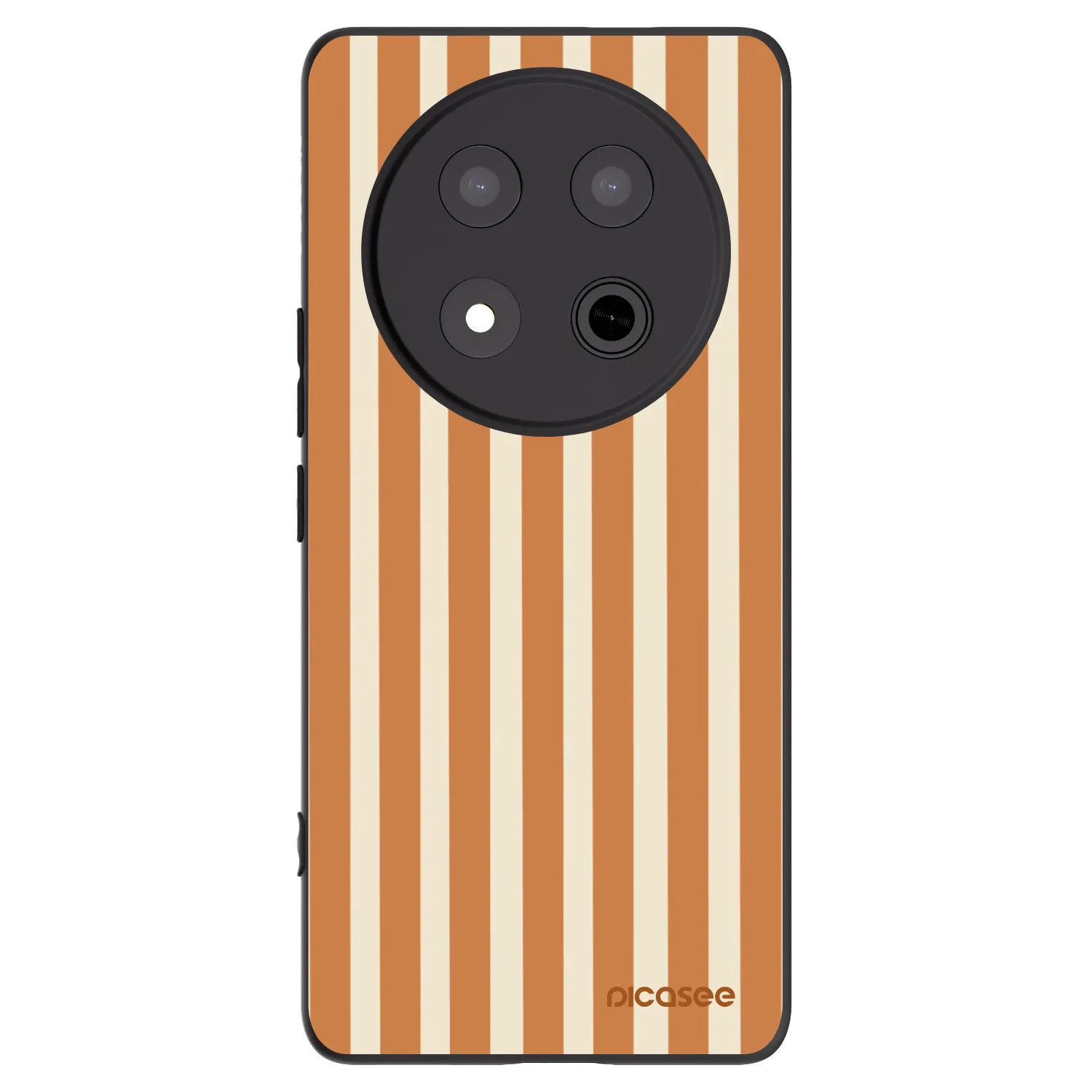 Picasee husă neagră din silicon pentru Honor Magic7 Lite 5G - Orange lines