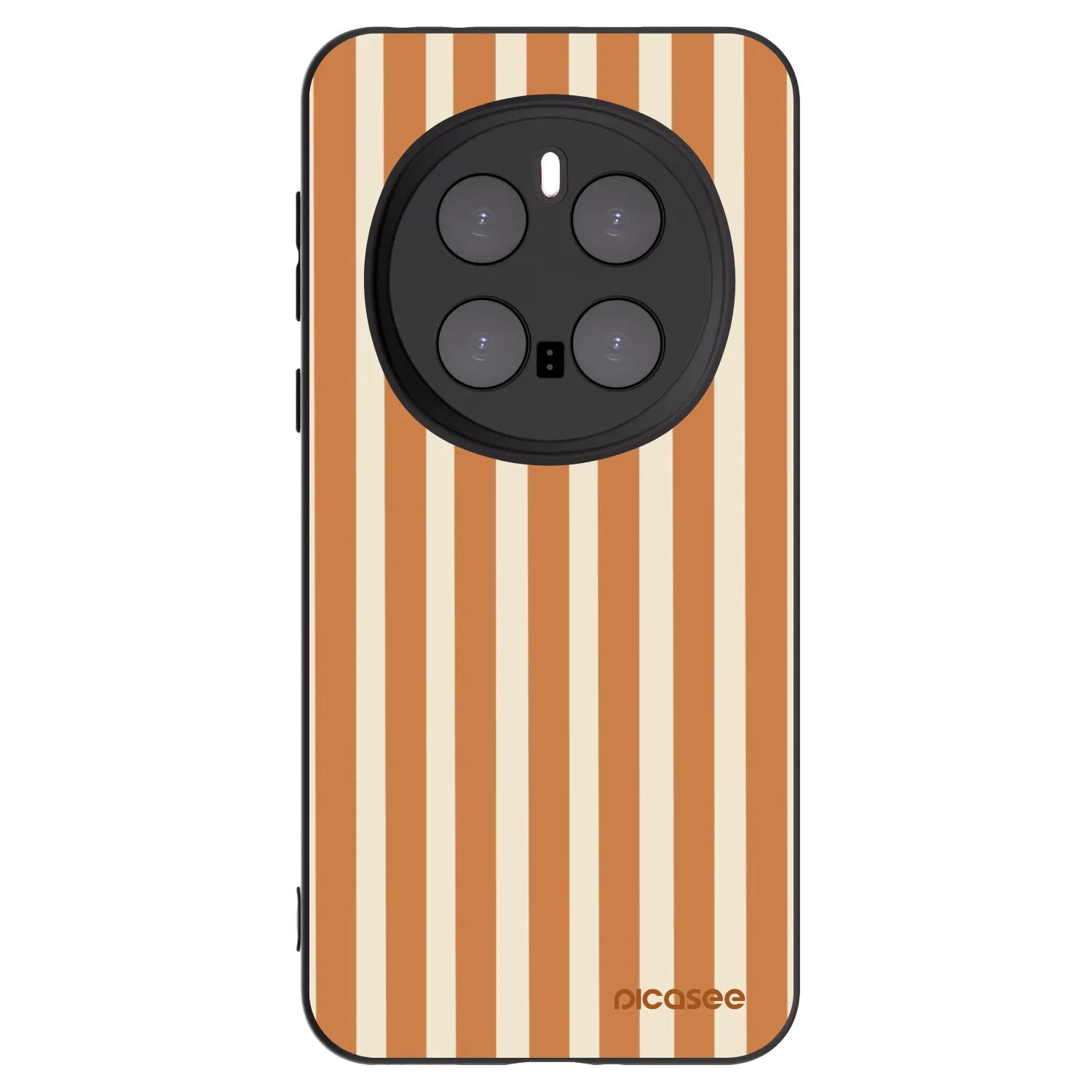 Picasee husă neagră din silicon pentru Honor Magic7 Pro 5G - Orange lines