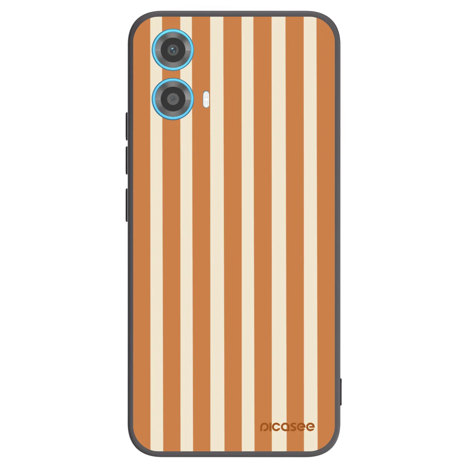 Picasee husă neagră din silicon pentru Motorola Moto G34 5G - Orange lines