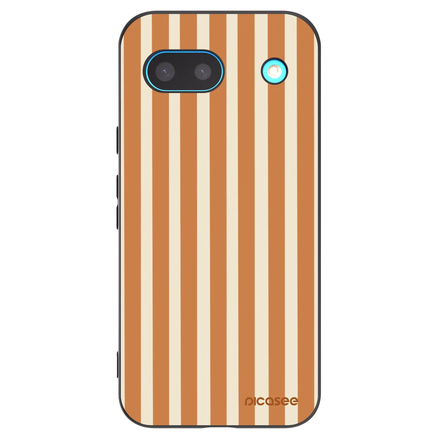 Picasee husă neagră din silicon pentru Google Pixel 8 - Orange lines