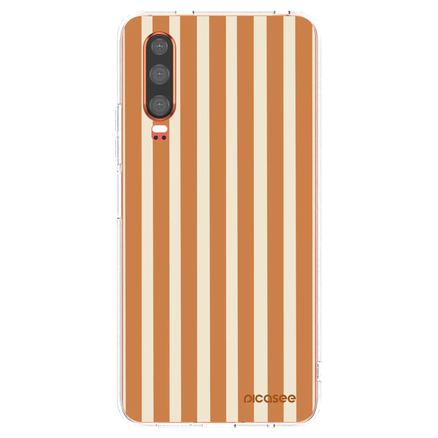 Picasee husă transparentă din silicon pentru Huawei P30 - Orange lines