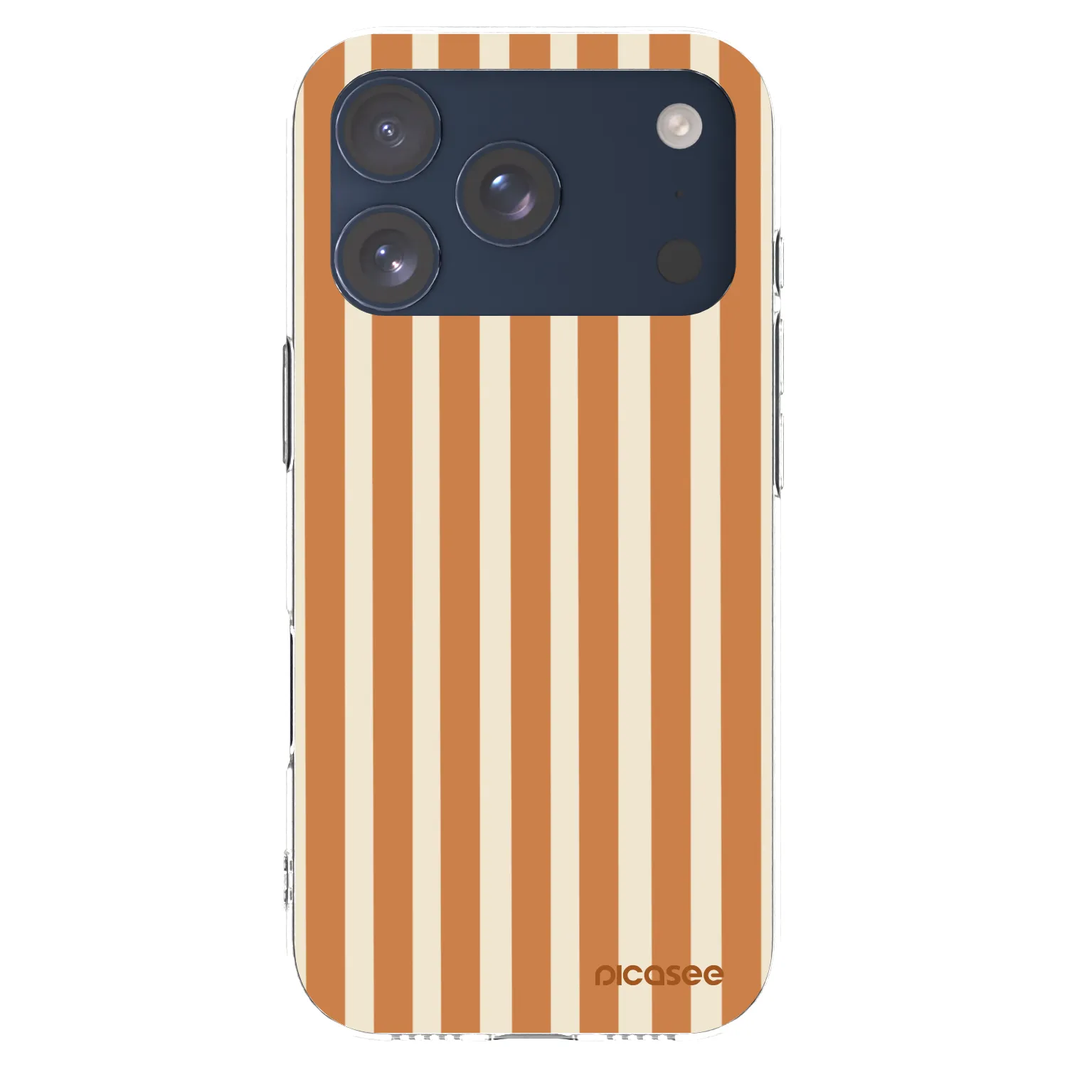 Picasee husă transparentă din silicon pentru Apple iPhone 17 Pro - Orange lines
