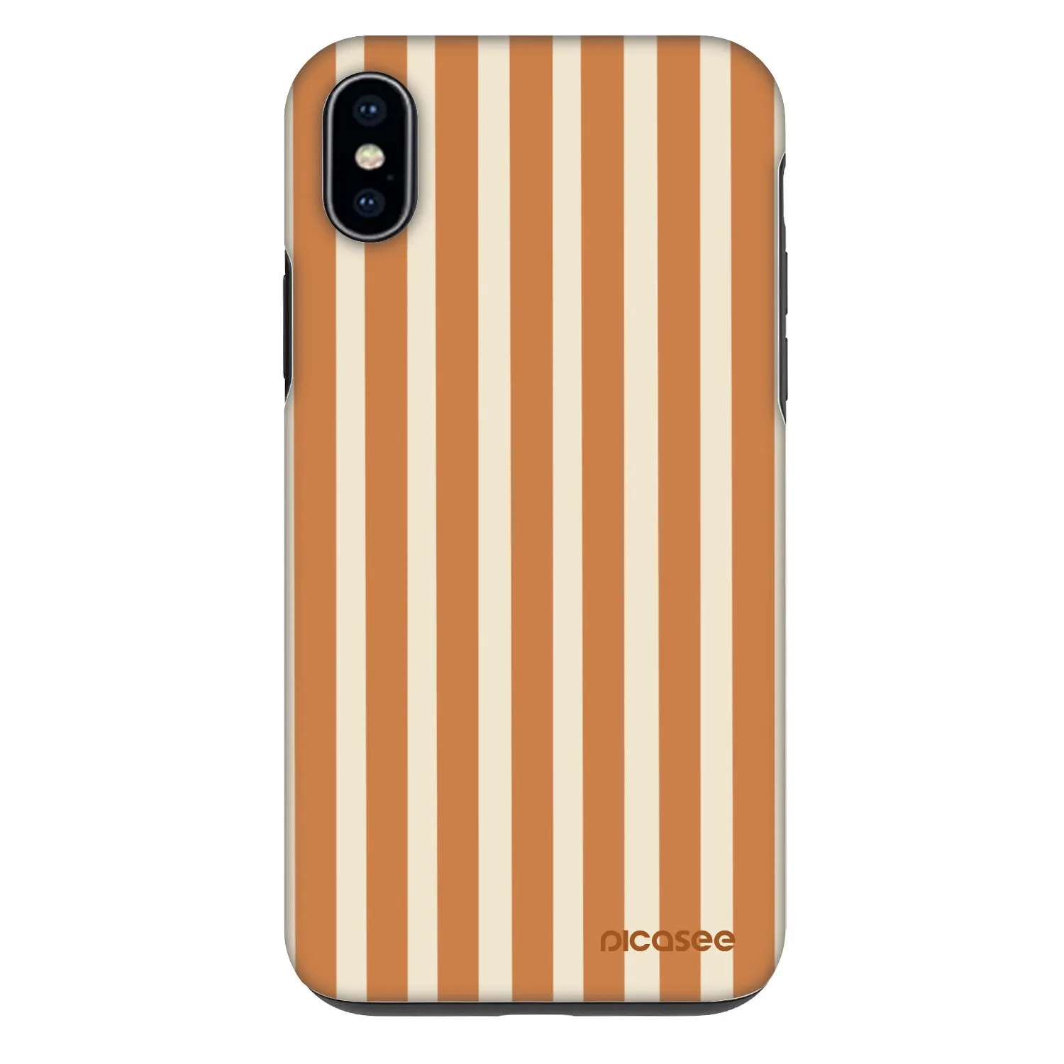 Picasee Fashion Case pentru Apple iPhone XS Max - Orange lines