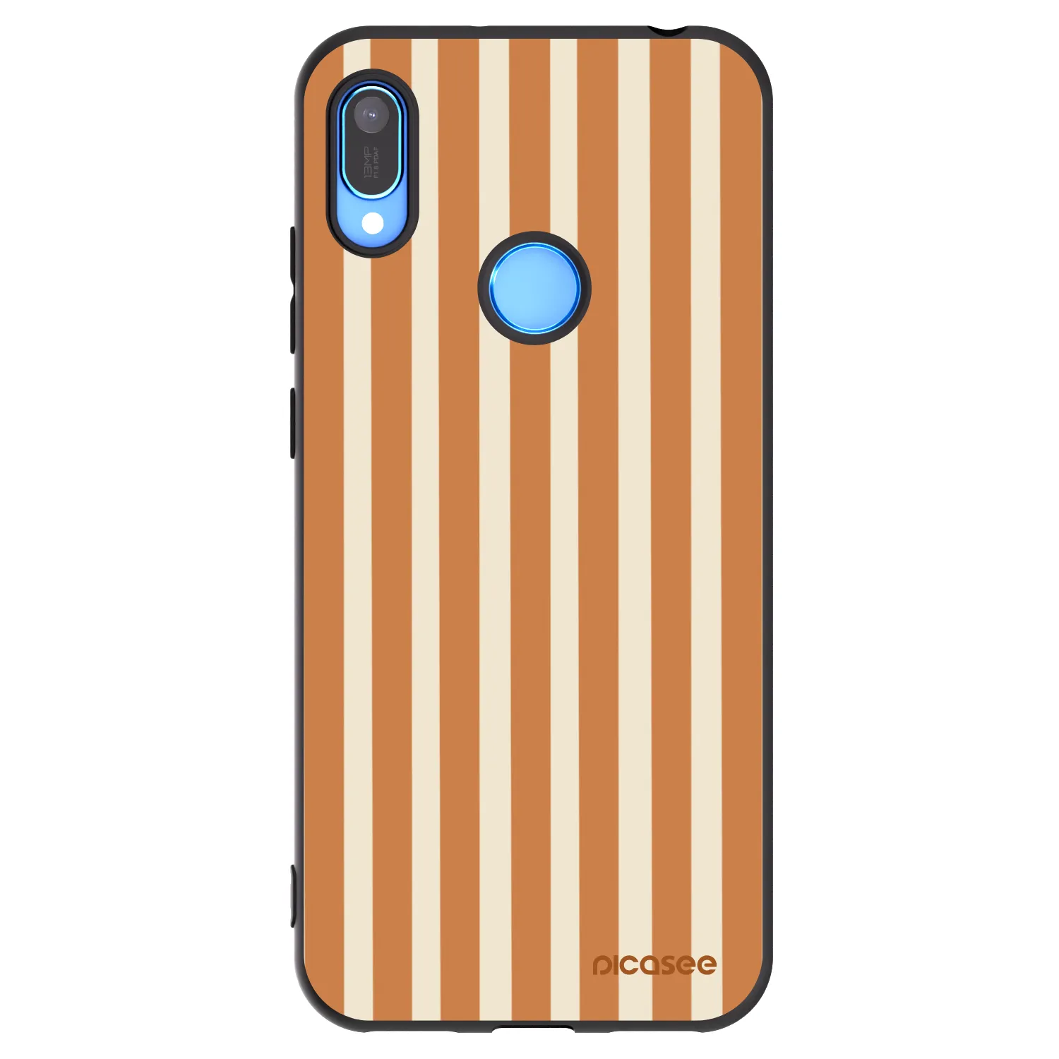 Picasee husă neagră din silicon pentru Huawei Y6 2019 - Orange lines
