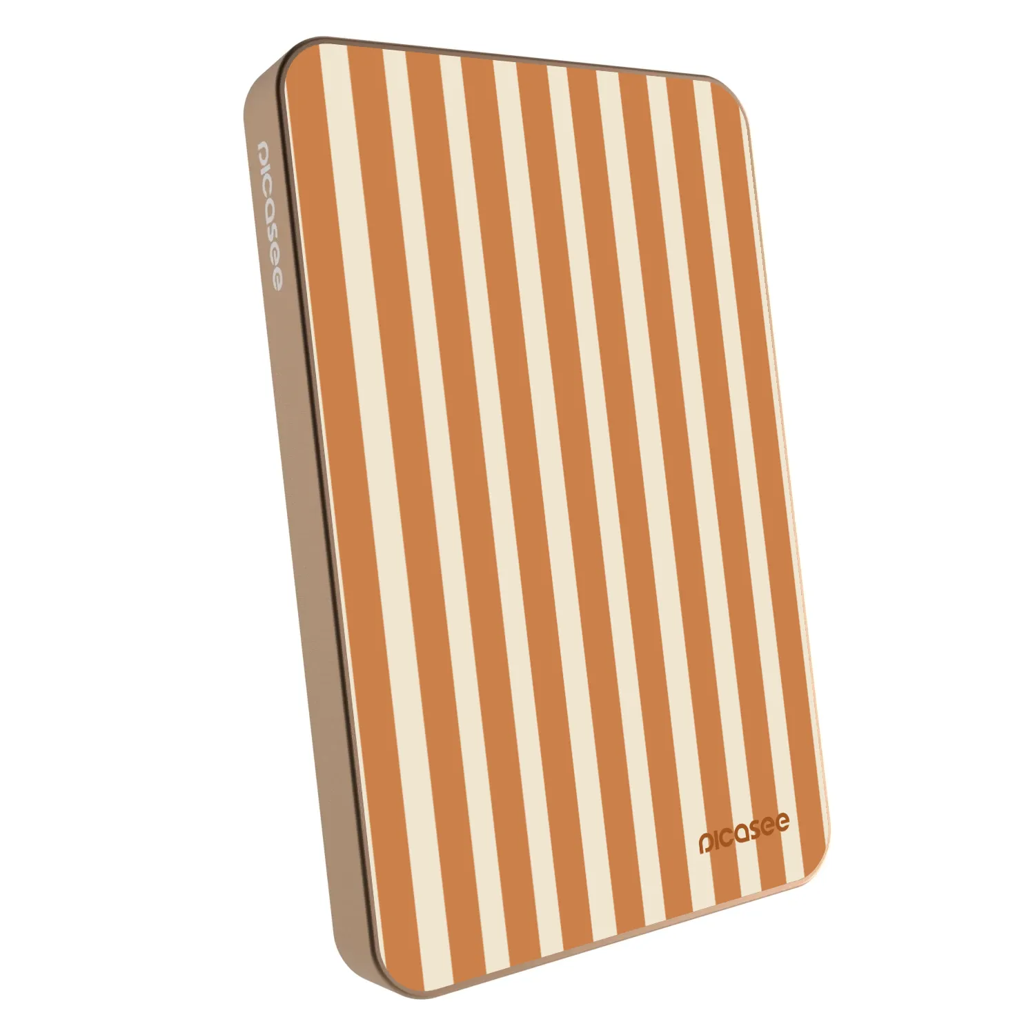 Picasee Powerbank cu MagSafe 5 000 mAh De aur - Orange lines