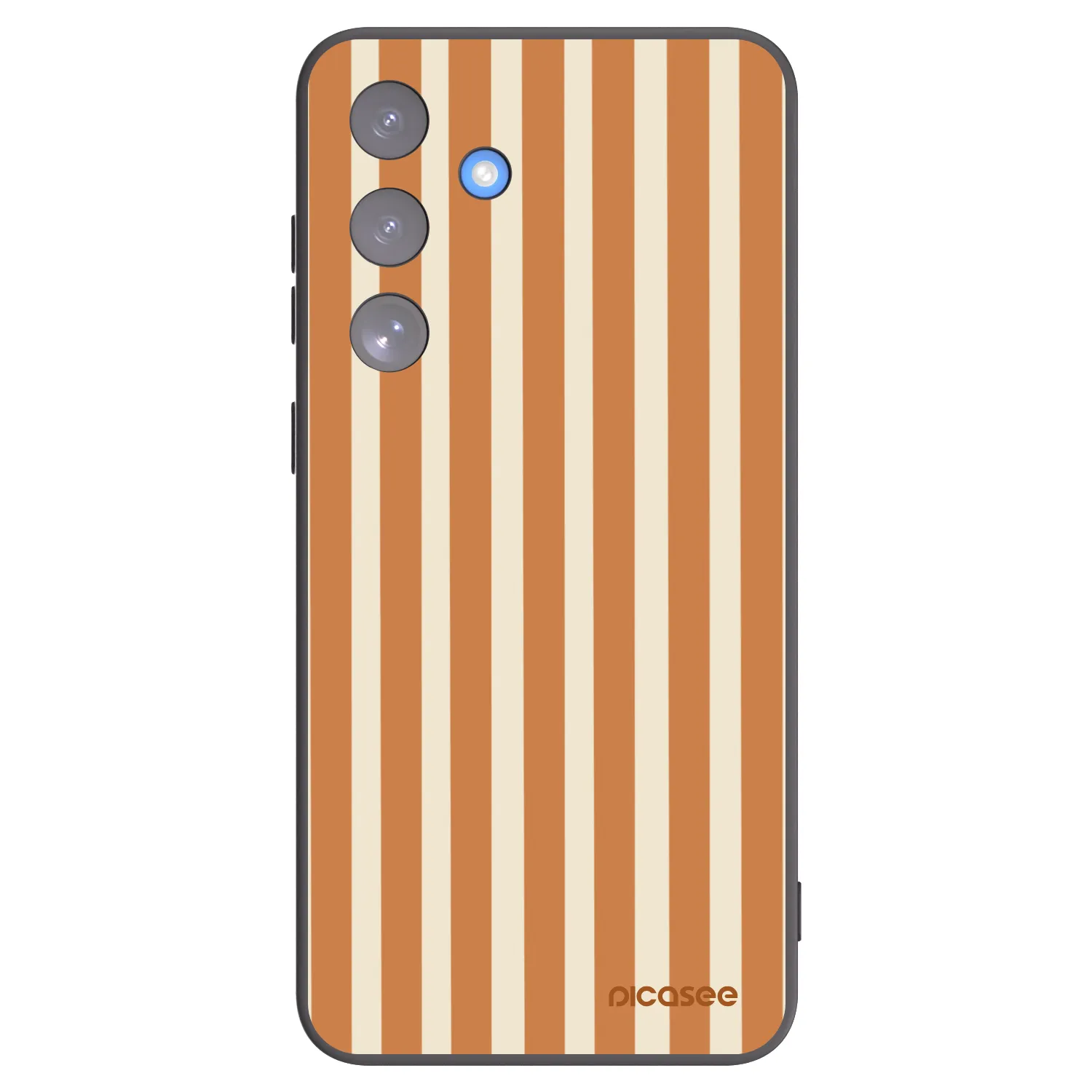 Picasee husă neagră din silicon pentru Samsung Galaxy S25 FE 5G - Orange lines