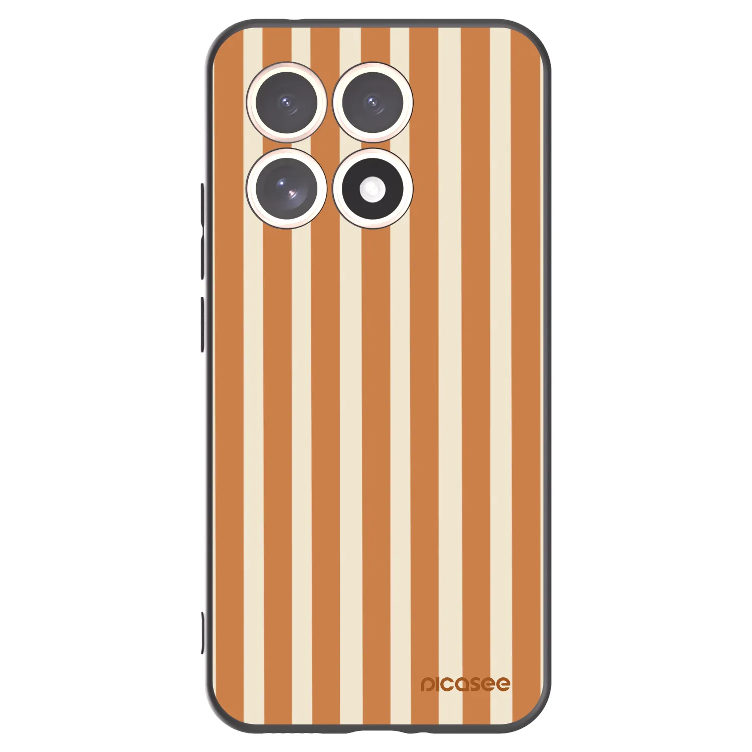 Picasee husă neagră din silicon pentru Xiaomi 15T - Orange lines