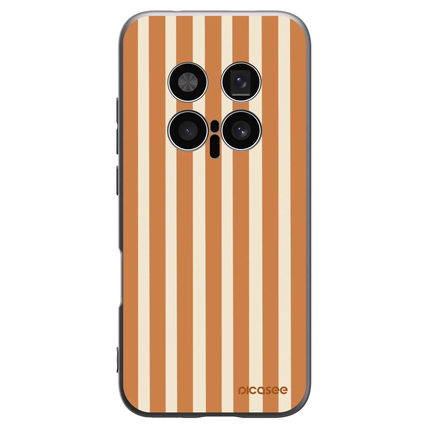 Picasee husă neagră din silicon pentru Honor Magic8 Pro 5G - Orange lines