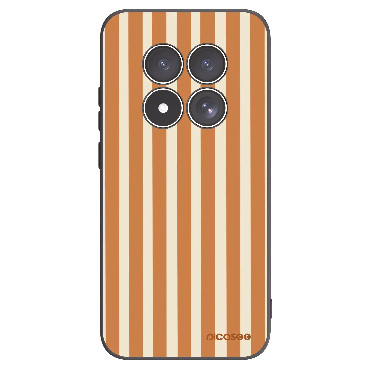 Picasee husă neagră din silicon pentru Xiaomi Redmi Note 15 Pro 5G - Orange lines