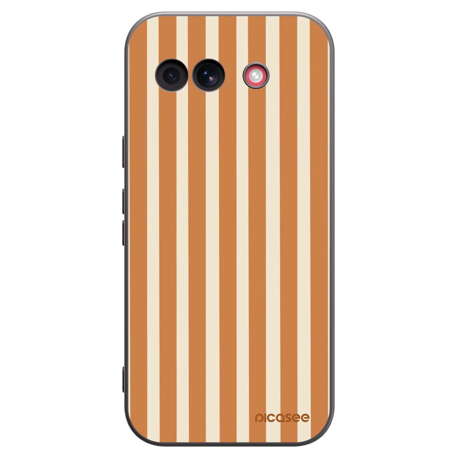 Picasee husă neagră din silicon pentru Google Pixel 10a - Orange lines