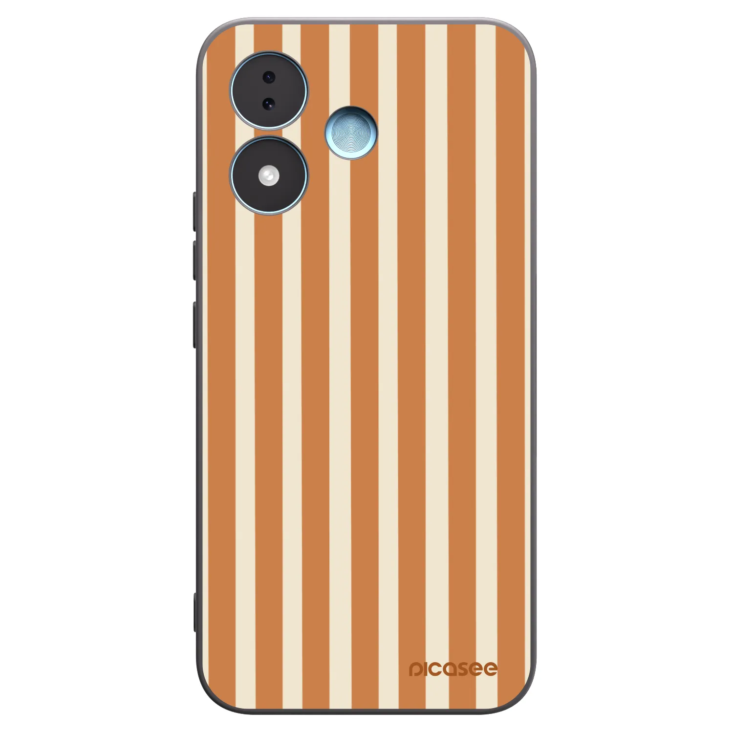 Picasee husă neagră din silicon pentru Xiaomi Redmi Note 17 5G - Orange lines