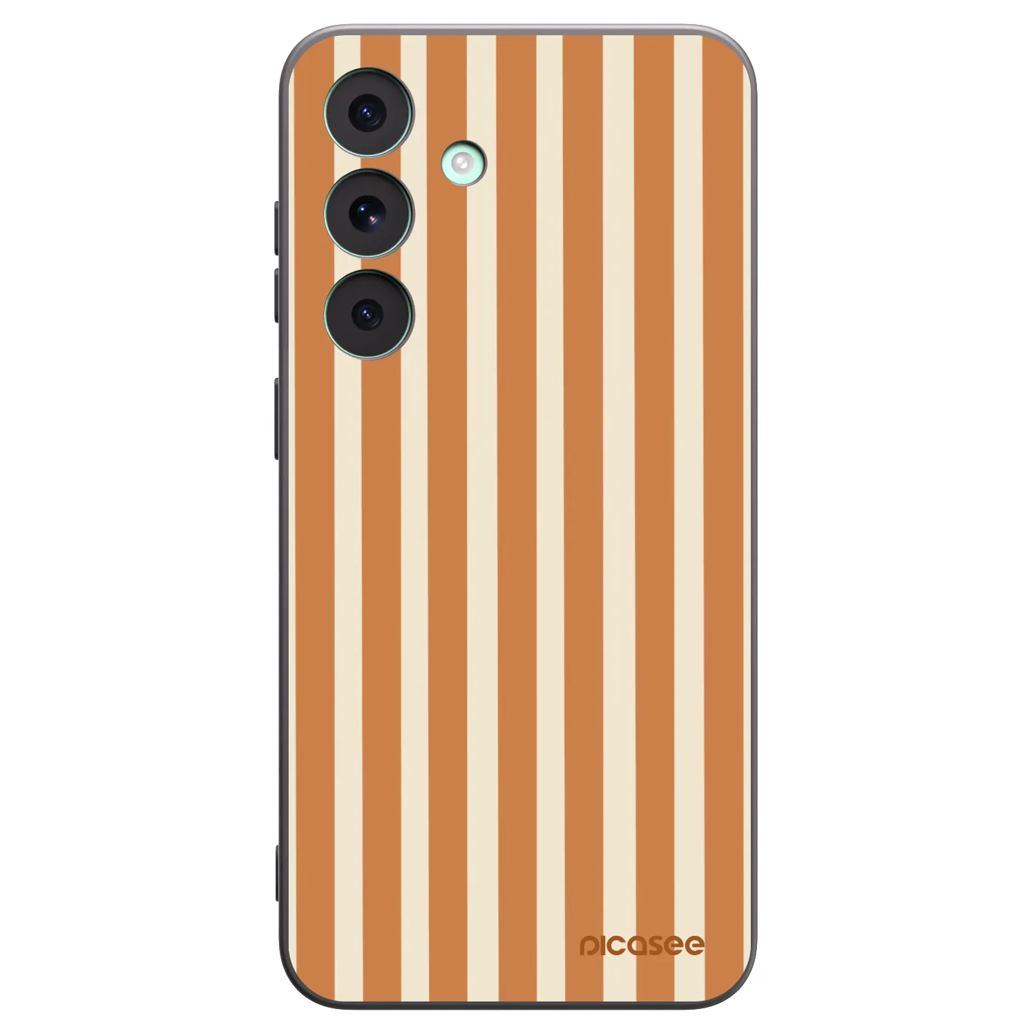 Picasee husă neagră din silicon pentru Samsung Galaxy S26 FE - Orange lines