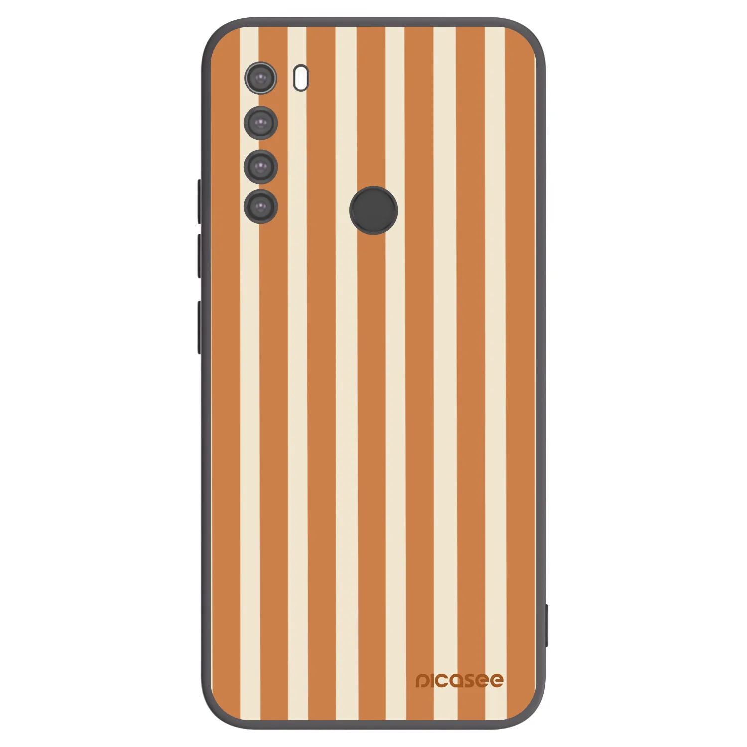Picasee husă neagră din silicon pentru Xiaomi Redmi Note 8 - Orange lines