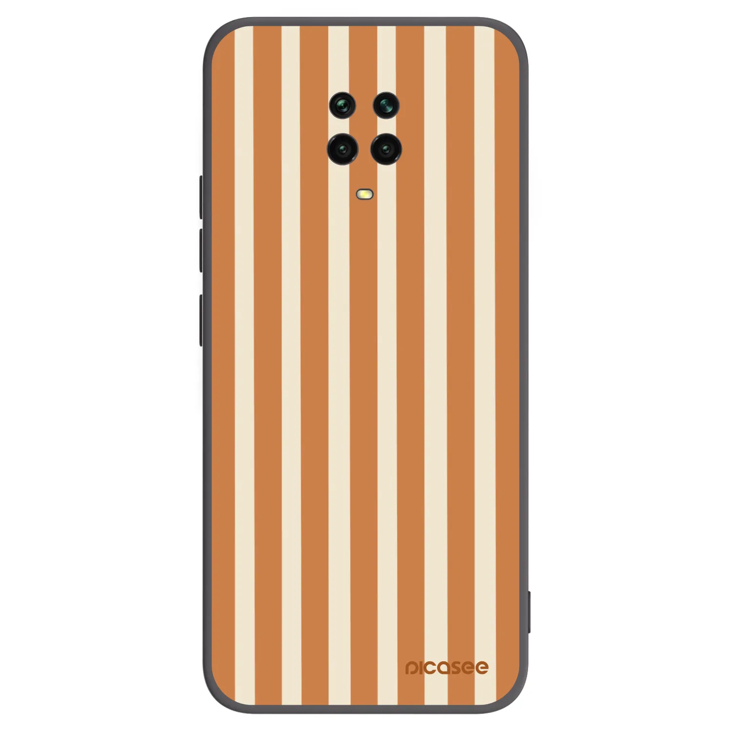 Picasee husă neagră din silicon pentru Xiaomi Redmi Note 9S - Orange lines
