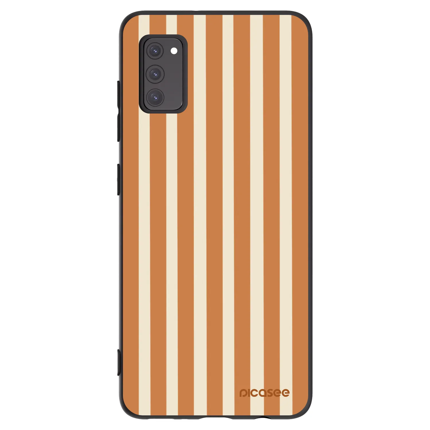 Picasee husă neagră din silicon pentru Samsung Galaxy A41 A415F - Orange lines