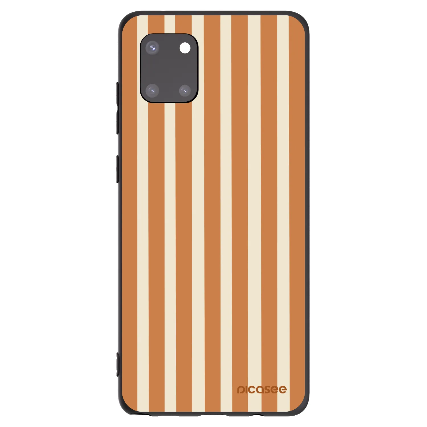 Picasee husă neagră din silicon pentru Samsung Galaxy Note 10 Lite N770F - Orange lines