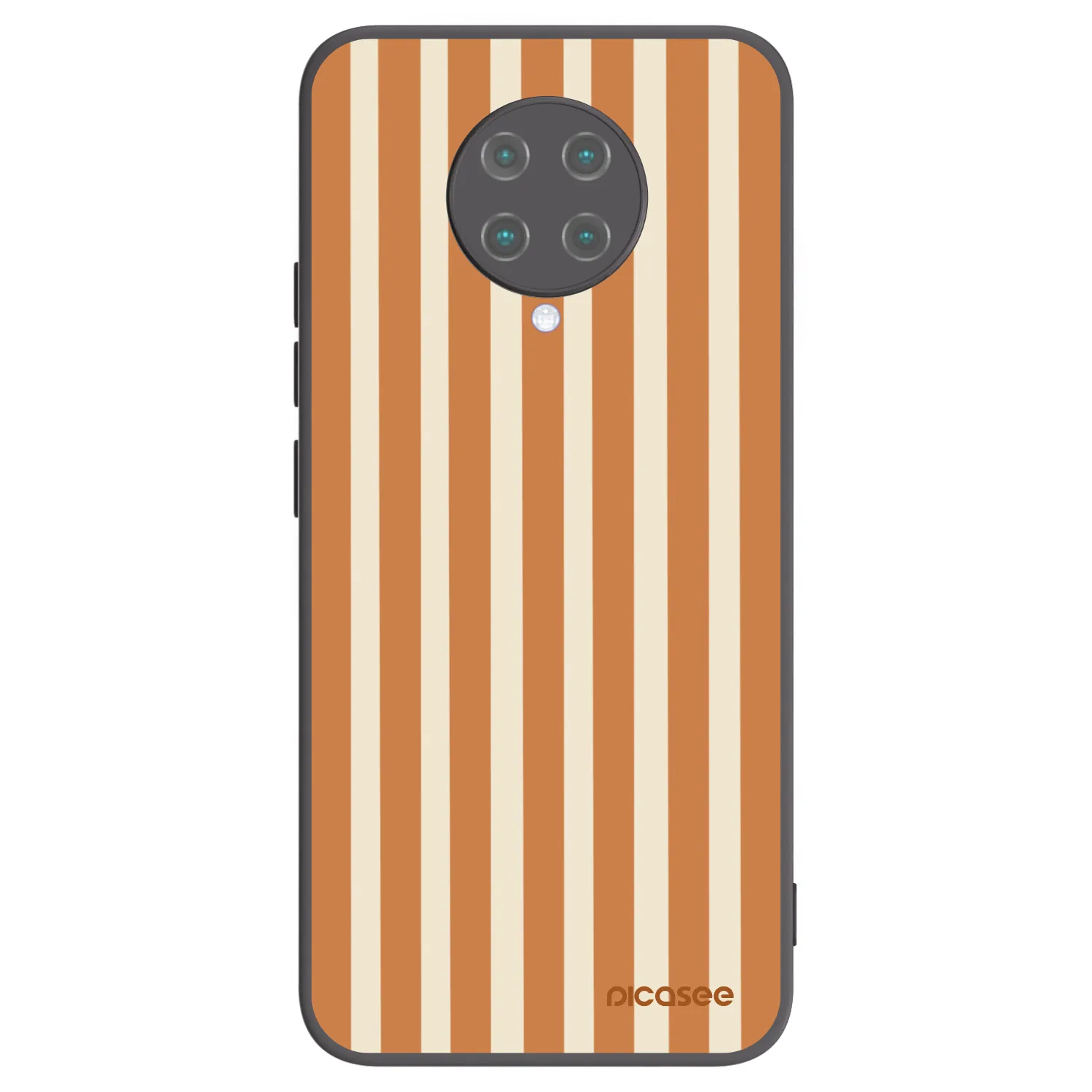 Picasee husă neagră din silicon pentru Xiaomi Poco F2 Pro - Orange lines