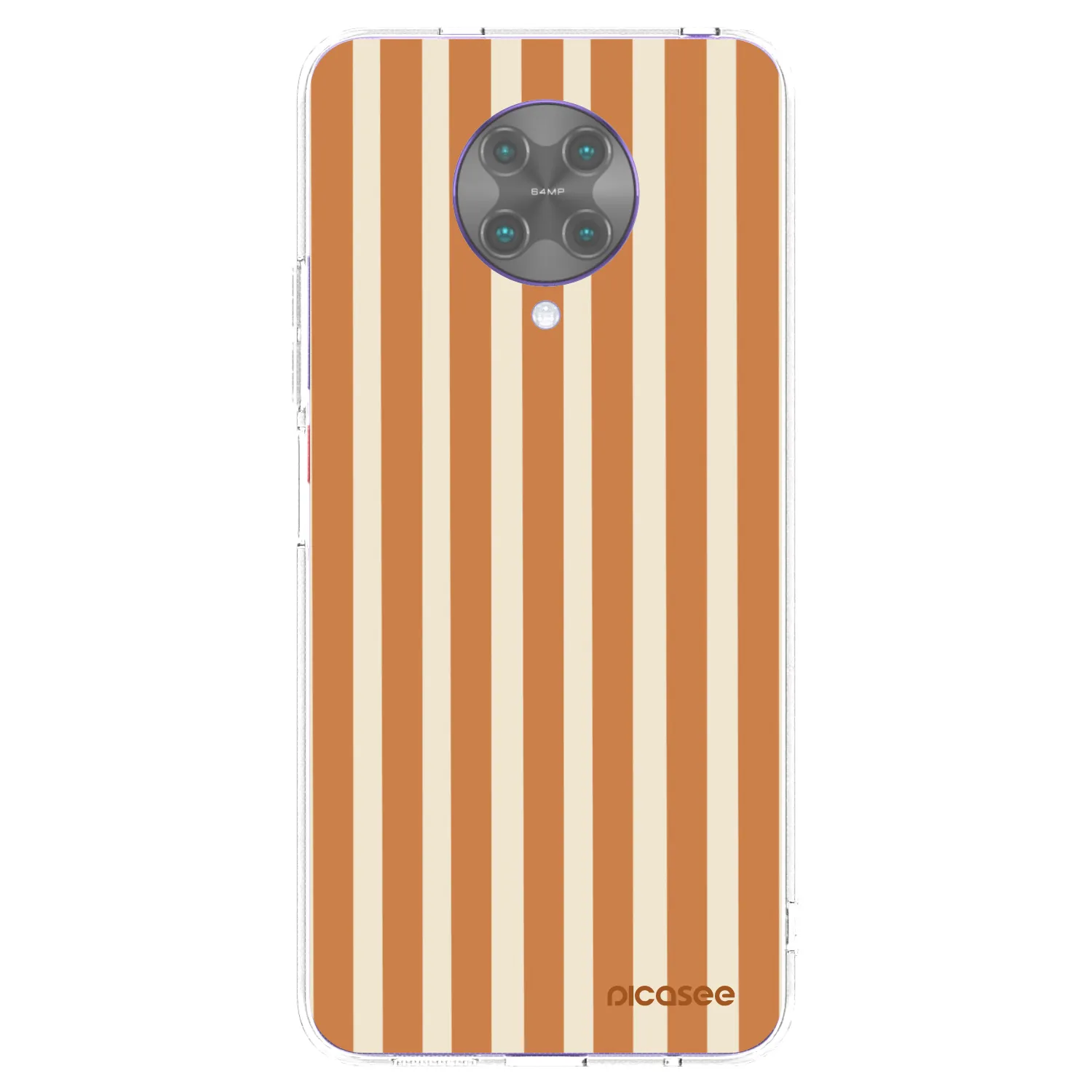 Picasee husă transparentă din silicon pentru Xiaomi Poco F2 Pro - Orange lines