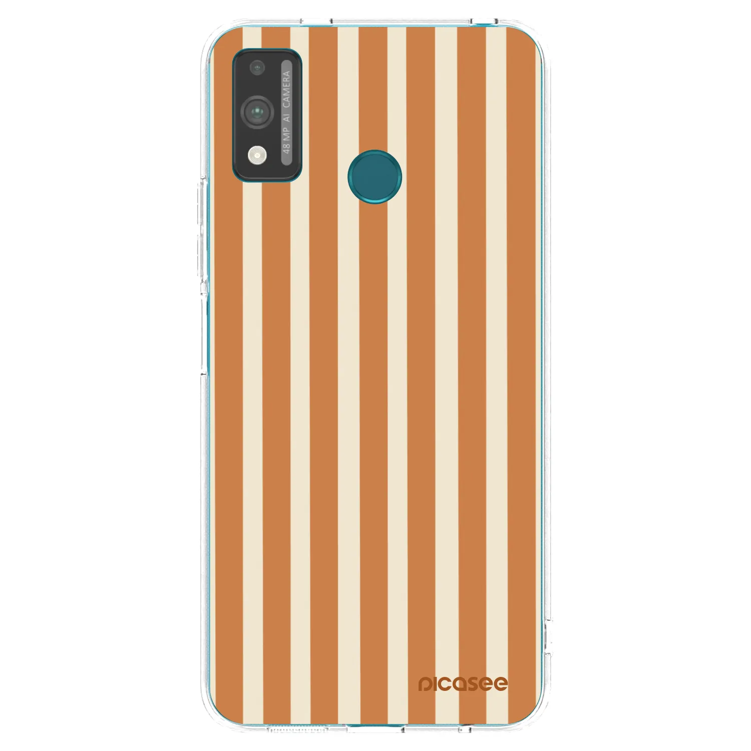 Picasee husă transparentă din silicon pentru Honor 9X Lite - Orange lines
