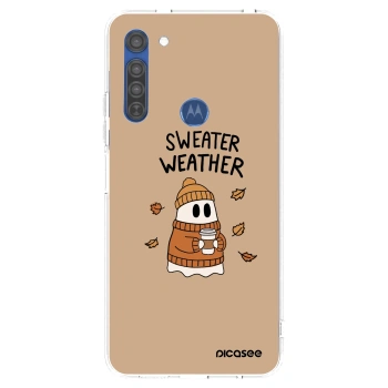 Husă pentru Motorola Moto G8 - Sweater ghost