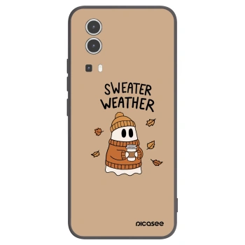 Picasee husă neagră din silicon pentru Vivo Y72 5G - Sweater ghost
