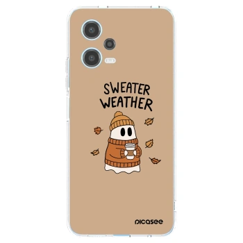 Picasee husă transparentă din silicon pentru Xiaomi Redmi Note 12 5G - Sweater ghost