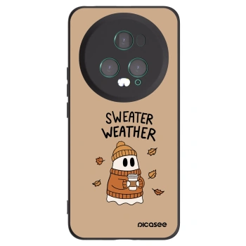 Picasee husă neagră din silicon pentru Honor Magic5 Pro - Sweater ghost