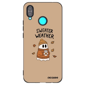 Picasee husă neagră din silicon pentru Huawei Nova 3 - Sweater ghost