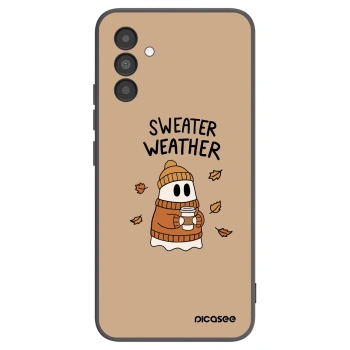 Picasee husă neagră din silicon pentru Samsung Galaxy A04s A047F - Sweater ghost