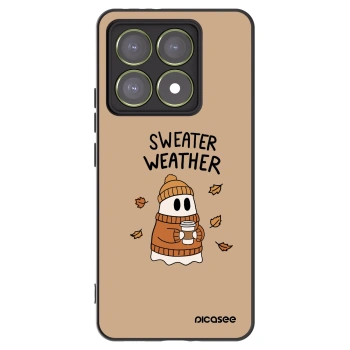 Picasee husă neagră din silicon pentru Xiaomi 14T - Sweater ghost