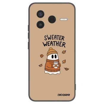 Picasee husă neagră din silicon pentru Xiaomi Poco F7 Pro 5G - Sweater ghost