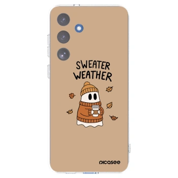 Picasee husă transparentă din silicon pentru Samsung Galaxy S25 FE 5G - Sweater ghost
