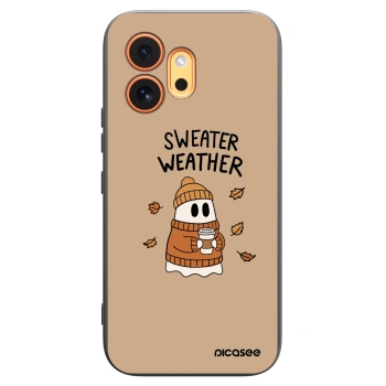 Picasee husă neagră din silicon pentru Honor 600 - Sweater ghost