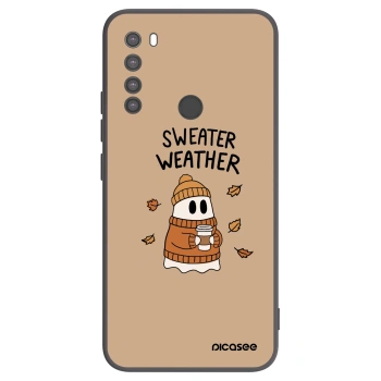 Picasee husă neagră din silicon pentru Xiaomi Redmi Note 8 - Sweater ghost
