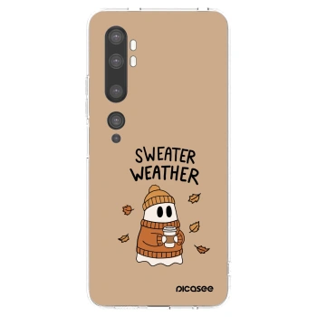 Picasee husă transparentă din silicon pentru Xiaomi Mi Note 10 (Pro) - Sweater ghost