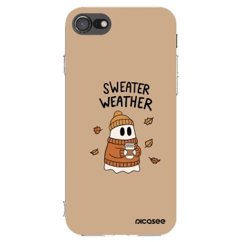 Picasee husă transparentă din silicon pentru Apple iPhone SE 2020 - Sweater ghost