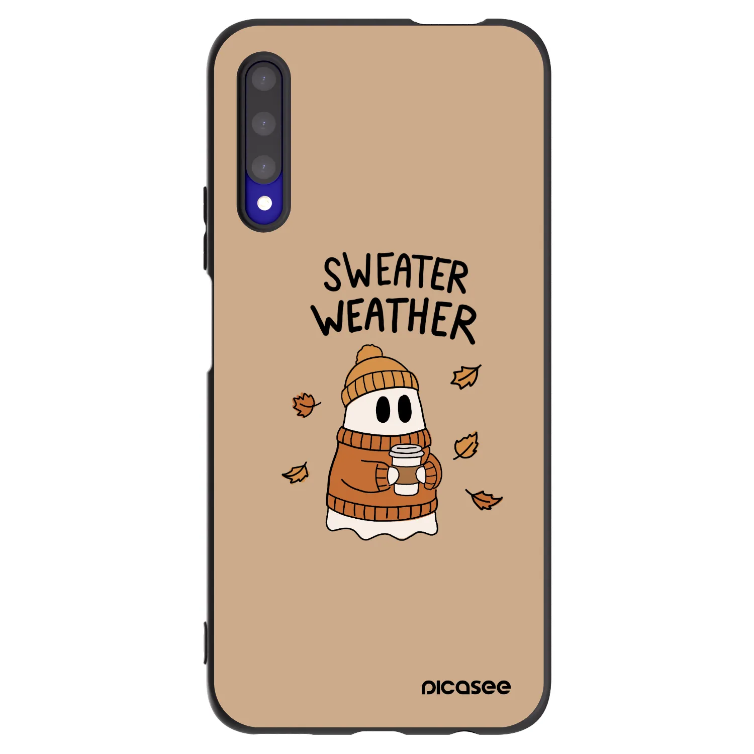 Picasee husă neagră din silicon pentru Honor 9X Pro - Sweater ghost