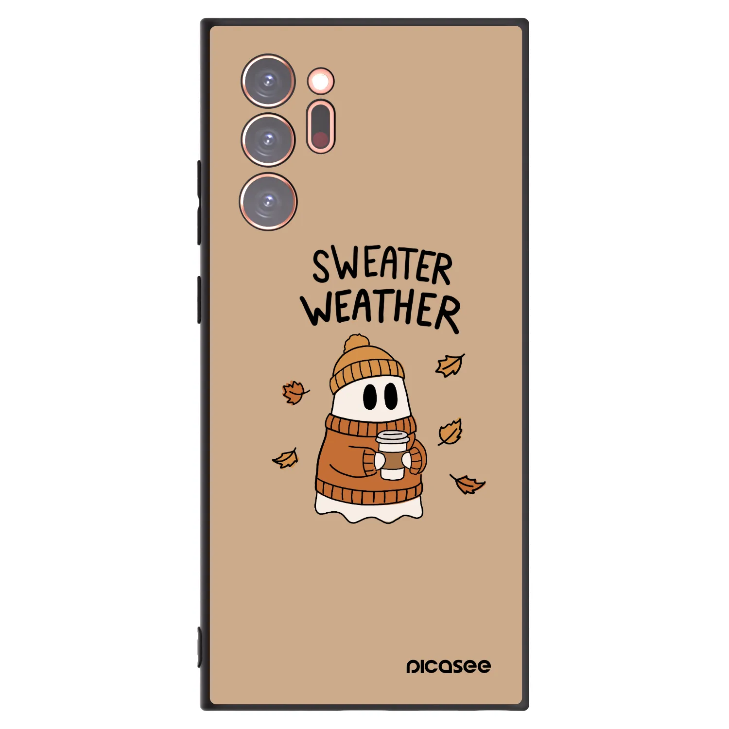 Picasee husă neagră din silicon pentru Samsung Galaxy Note 20 Ultra - Sweater ghost