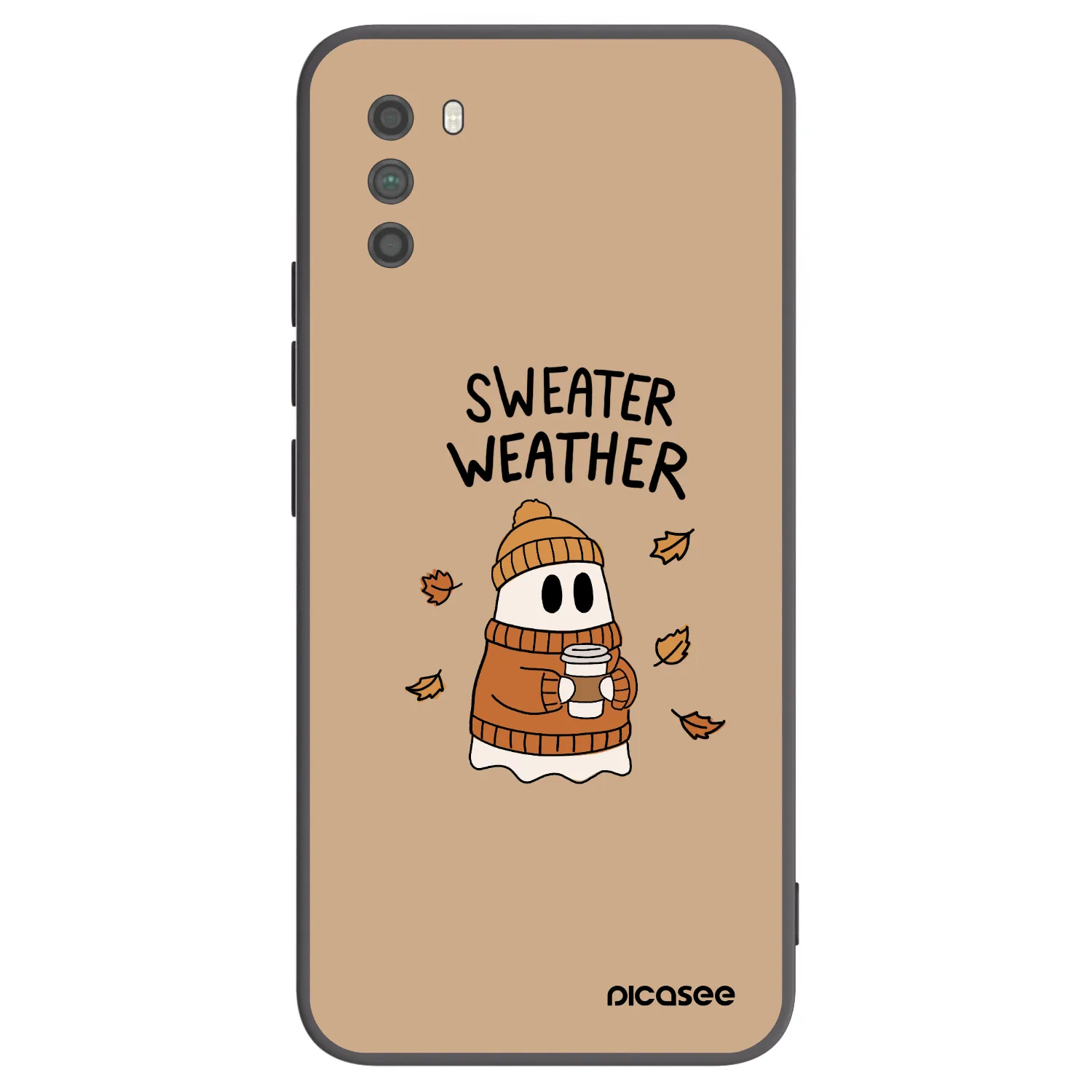 Picasee husă neagră din silicon pentru Xiaomi Poco M3 - Sweater ghost