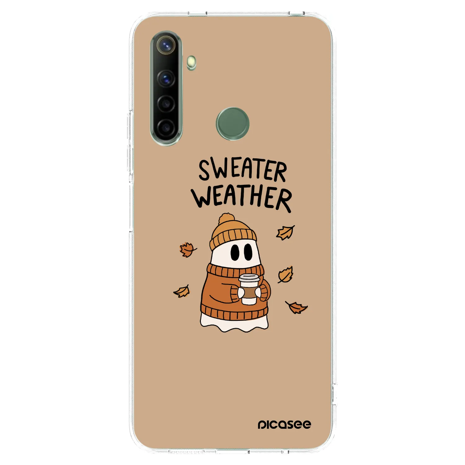 Picasee husă transparentă din silicon pentru Realme 6i - Sweater ghost