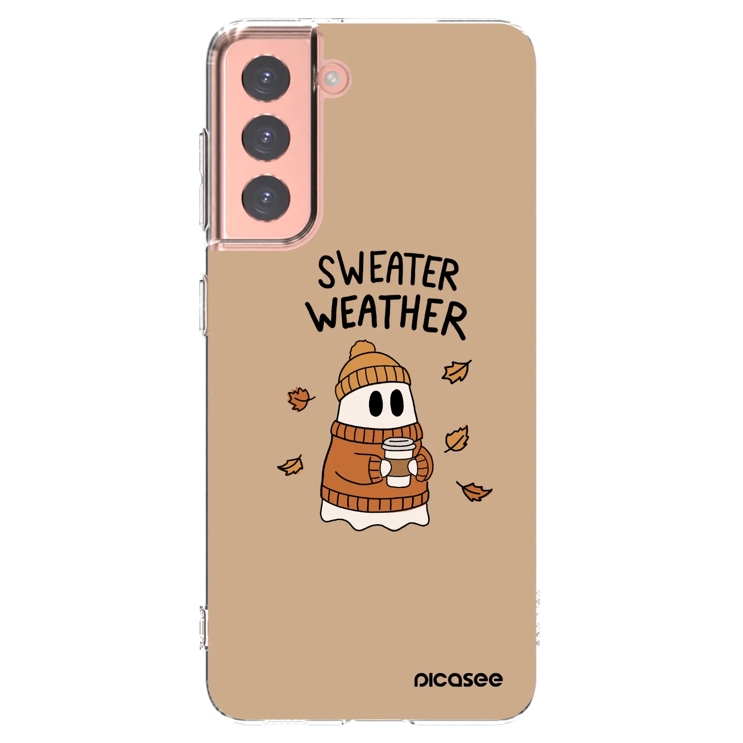 Picasee husă transparentă din silicon pentru Samsung Galaxy S21 5G G991B - Sweater ghost