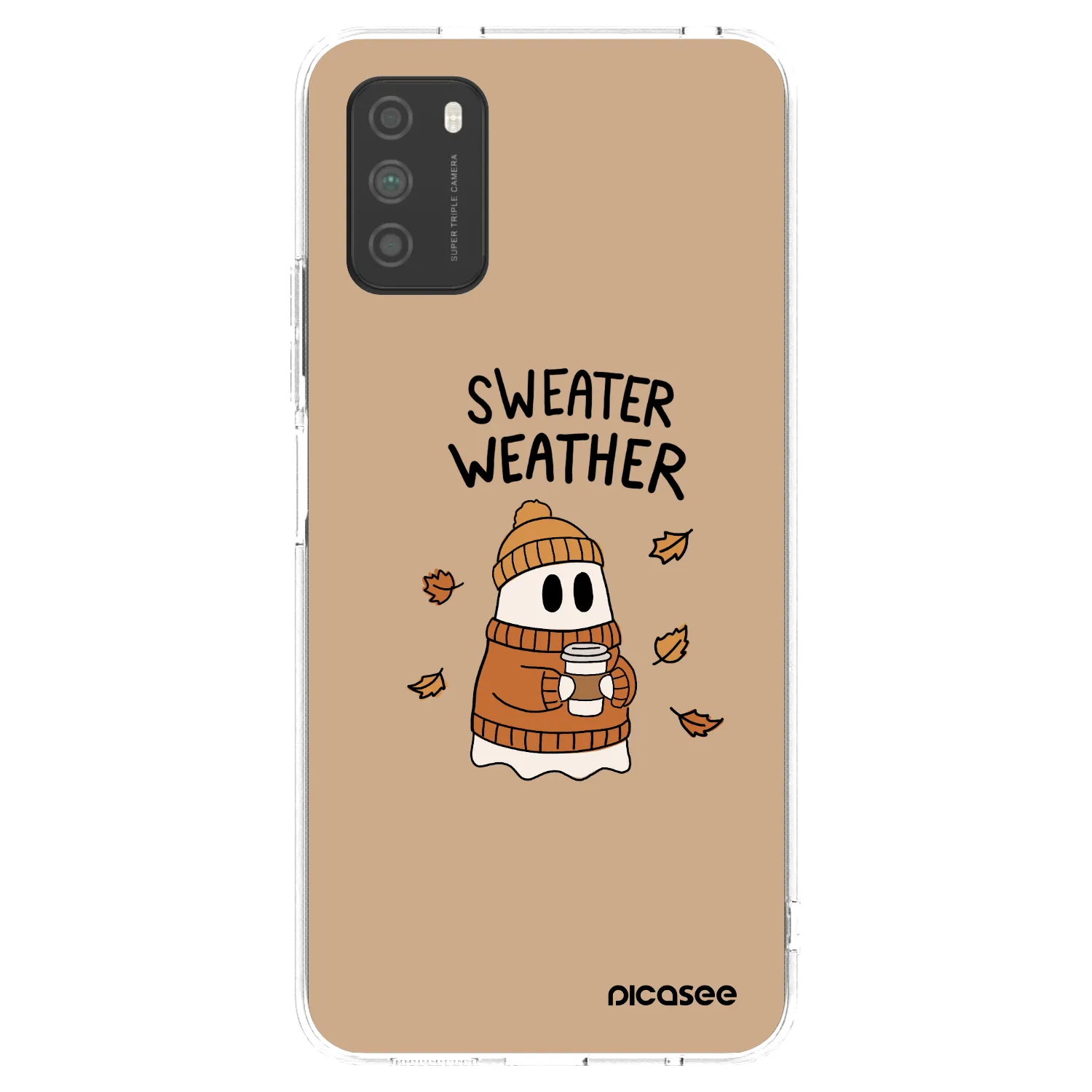 Picasee husă transparentă din silicon pentru Xiaomi Poco M3 - Sweater ghost