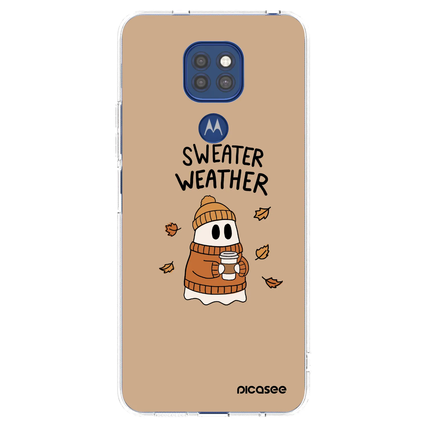 Picasee husă transparentă din silicon pentru Motorola Moto G9 Play - Sweater ghost
