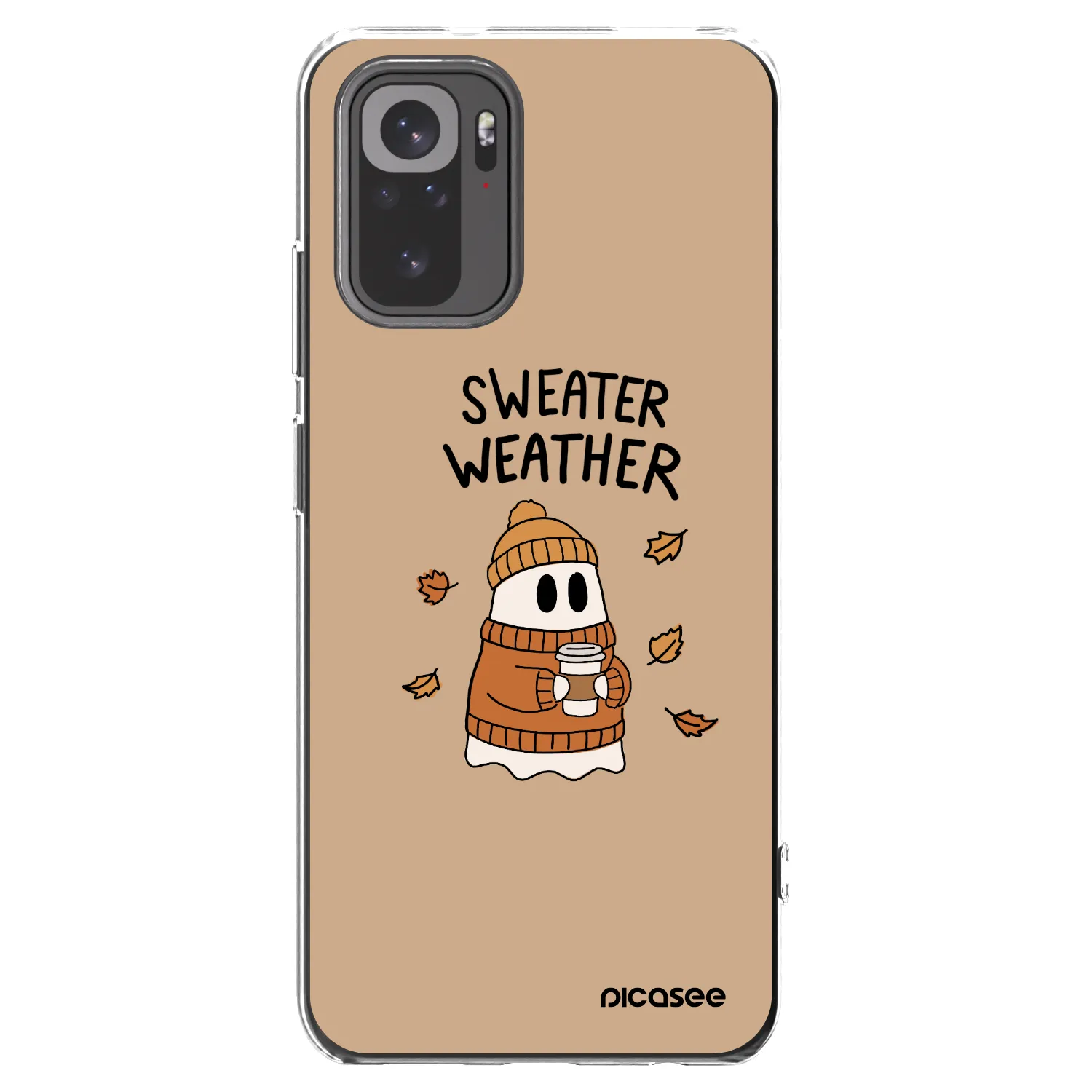 Picasee husă transparentă din silicon pentru Xiaomi Redmi Note 10 - Sweater ghost